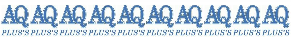 AQ Pluss Logo mit dem pluss an Qualität