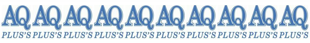 AQ Pluss Logo mit dem pluss an Qualität