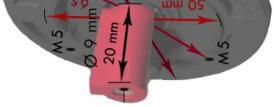 Small flange B14 Motor design (Flange mounted)