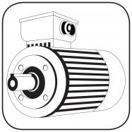 Icon, Small flange B14s Motor design, flange mounted face mounteg