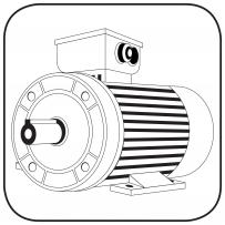 Icon, B34b Foot mounted and Flange mounted too, B3 the Foot mounted and B14b the Flange mounted, Foot - Flange (B14 big) Motor design